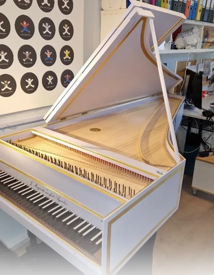 Clavecin d’après Henri Hemsch blanc